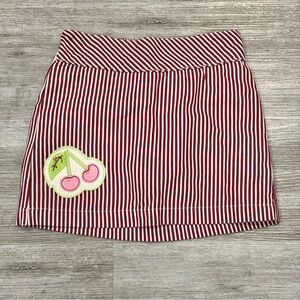 Talbots Kids Red and White Striped Skort cherry size 5 new with tag cotton VTG